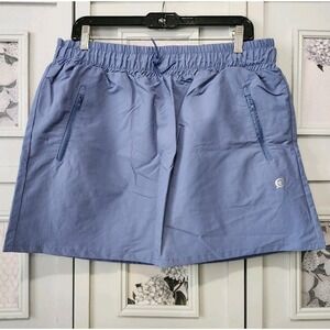 BORN Outdoor Skort Womens X Large Blue Hiking Wind Water Resistant Pockets‎ NWT